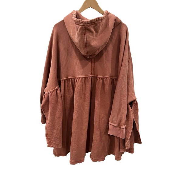 Free People Run Run Cardi Hooded Zip Up Sweatshirt Size XS - Picture 6 of 7